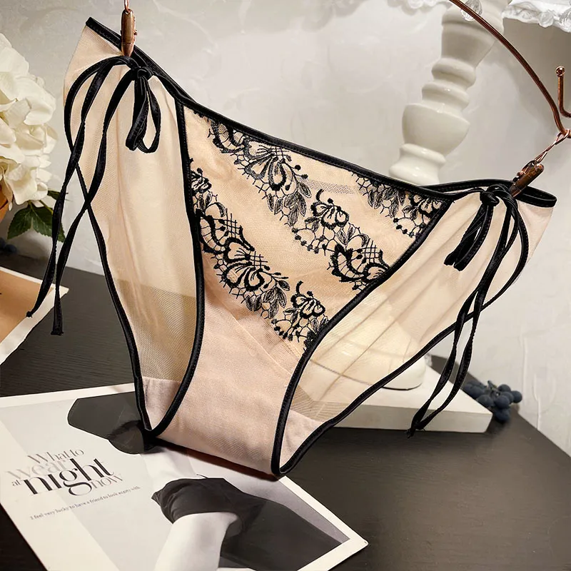 フェミニン セクシー 美尻 高通気 レース 透け感 メッシュ Tバック・タンガ