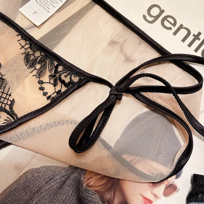 フェミニン セクシー 美尻 高通気 レース 透け感 メッシュ Tバック・タンガ