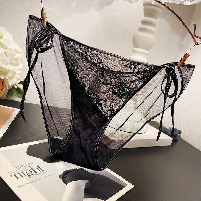 フェミニン セクシー 美尻 高通気 レース 透け感 メッシュ Tバック・タンガ