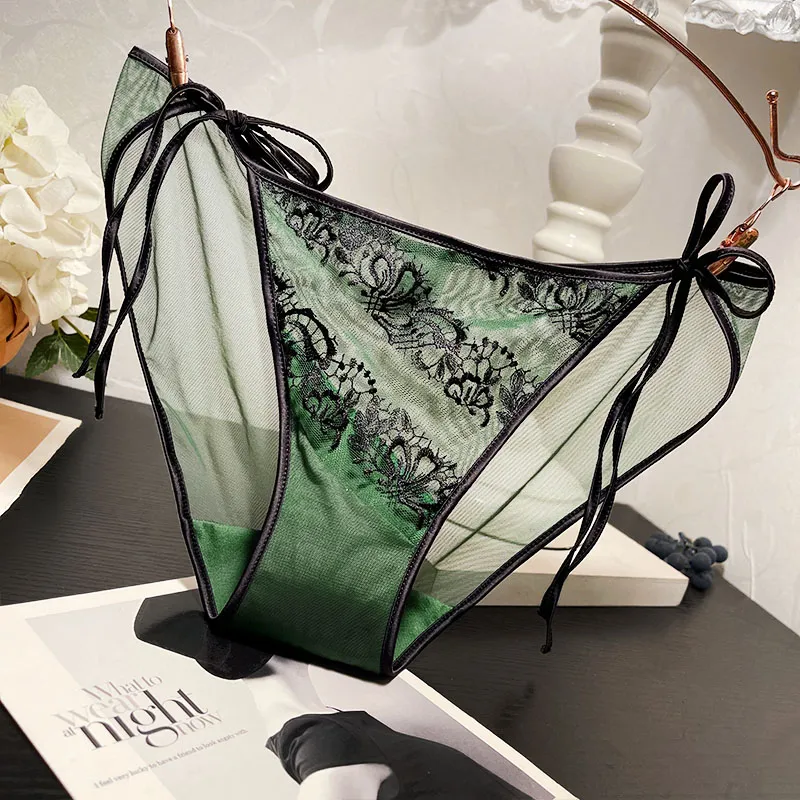 フェミニン セクシー 美尻 高通気 レース 透け感 メッシュ Tバック・タンガ