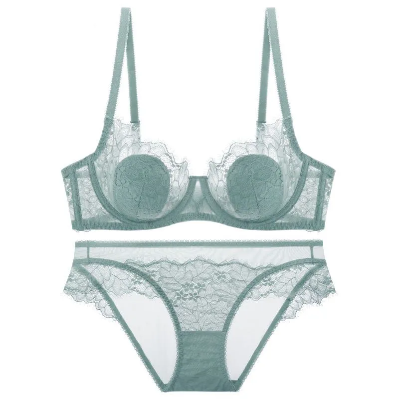 女子力UP 蒸れない レース 切り替え A-Eカップ 単品販売可能 ワイヤー入り 美胸 セクシー ブラ・ショーツセット