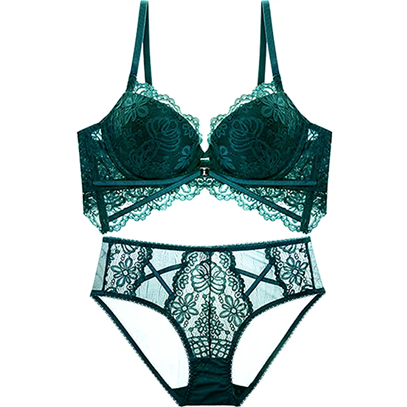 女性らしさUP レース 中心に寄せ ソフトワイヤー A-Dカップ 盛れる 脇スッキリ ブラ・ショーツセット