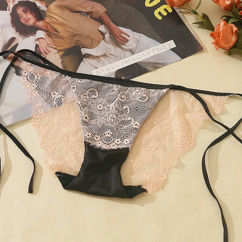 多色展開 オシャレ フェミニン レース 切り替え セクシー 紐パン 誘惑 Ｔバック・タンガ