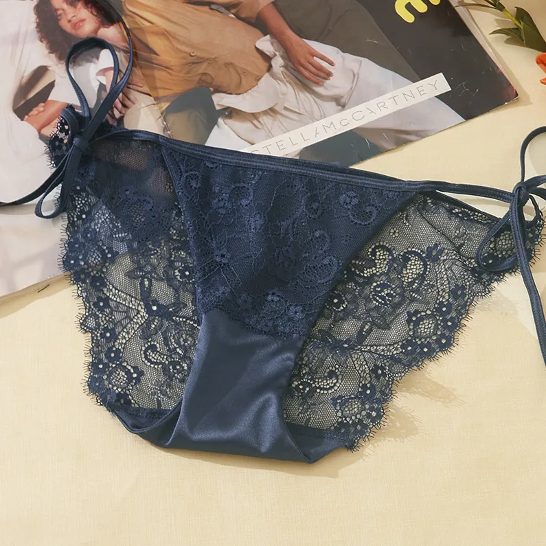 多色展開 オシャレ フェミニン レース 切り替え セクシー 紐パン 誘惑 Ｔバック・タンガ