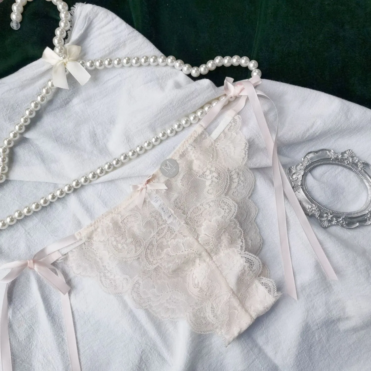 総レース 4色選べる 1/2枚セット 超薄い スケスケ 切り替え ボウタイ 紐パン Tバック