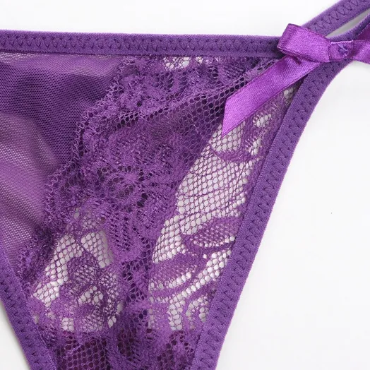 水洗いに強く リボン スケスケ セクシー レース マンネリ解消 エロい Ｔバック・タンガ