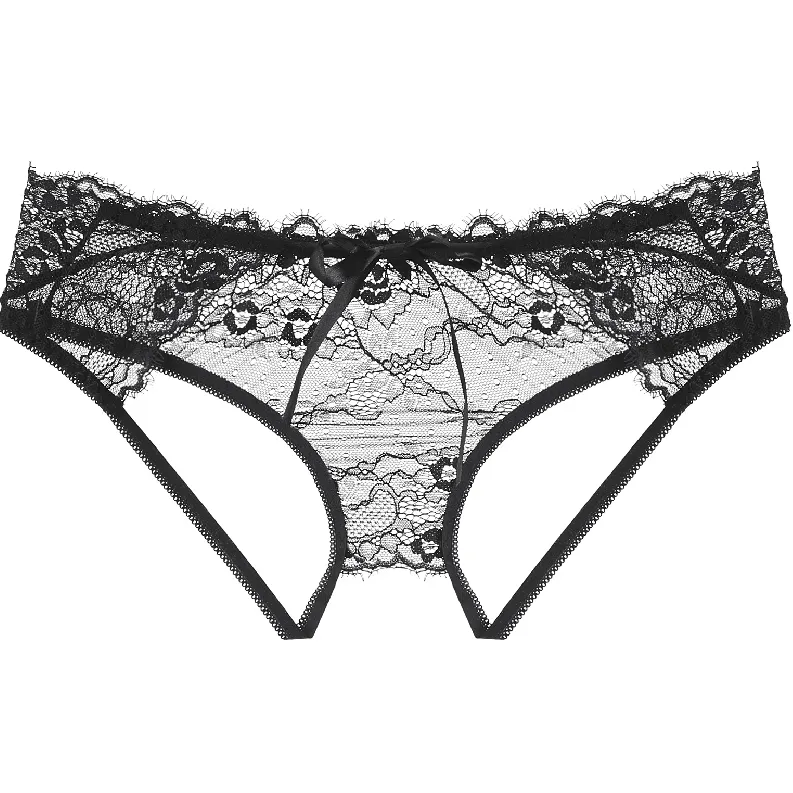 圧倒的セクシー 切り替え レース 透かし彫り 穴開き 過激  Ｔバック・タンガ