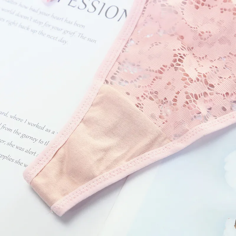 セクシー 透け感 通気性よい レース 紐パン Tバック・タンガ