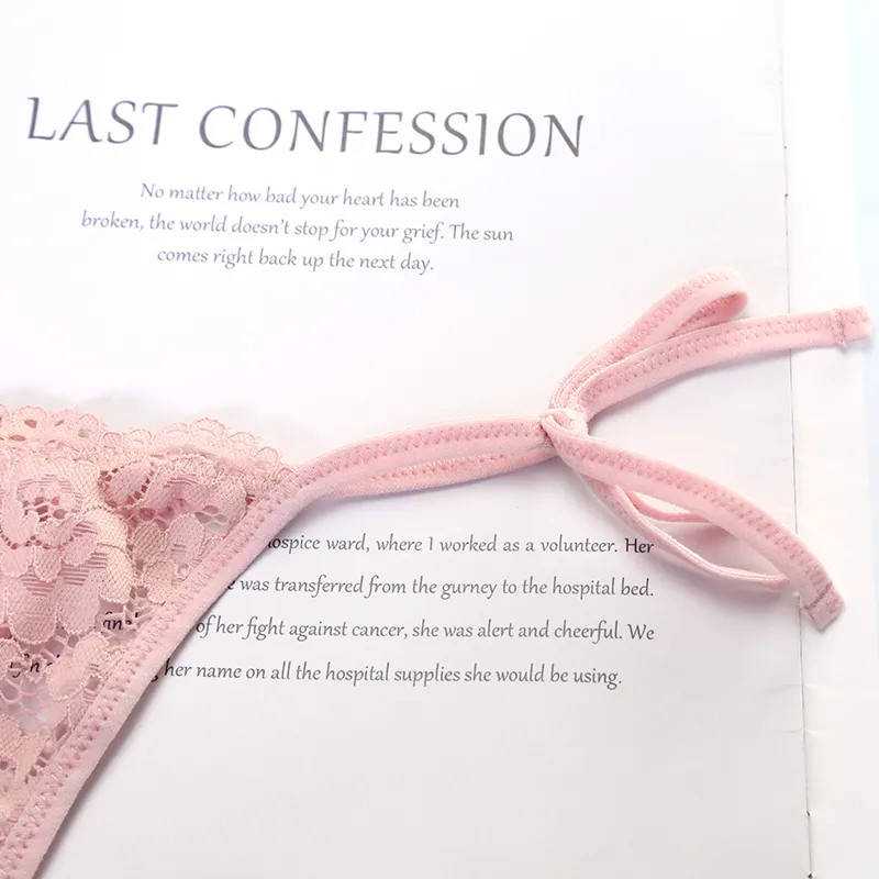 セクシー 透け感 通気性よい レース 紐パン Tバック・タンガ