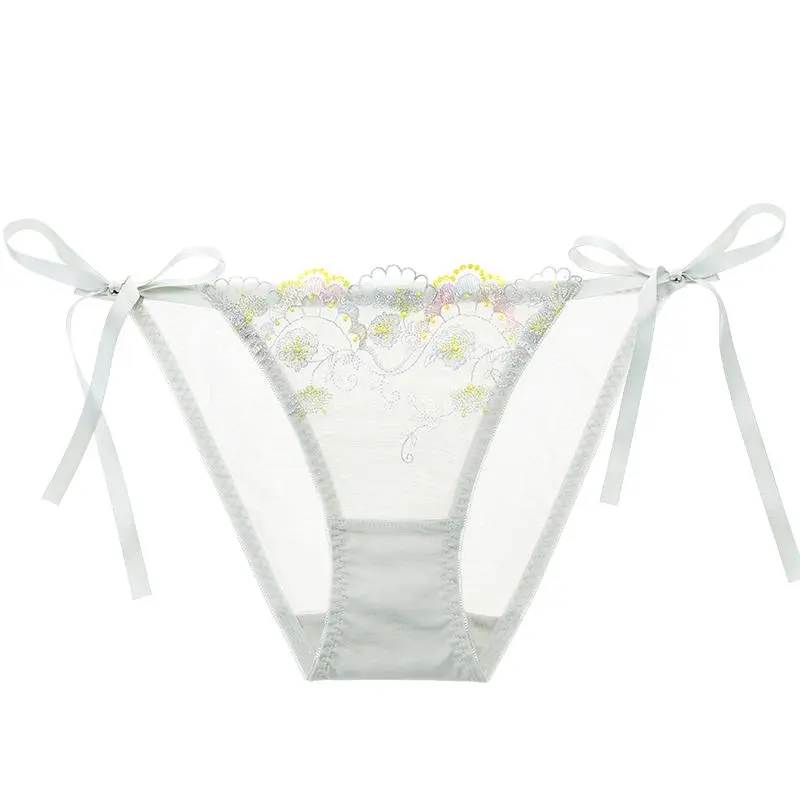 圧倒的セクシー透け感刺繡レギュラーウエストスタンダードショーツTバック・タンガ