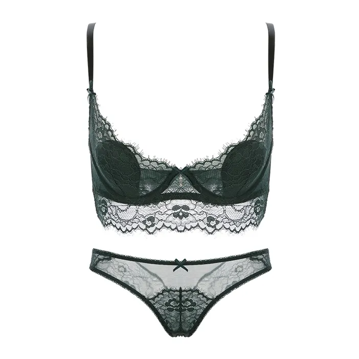 大きい胸を小さく見える ワイヤー入り A-Eカップ 超薄い セクシー 柔らかい ブラ・ショーツセット