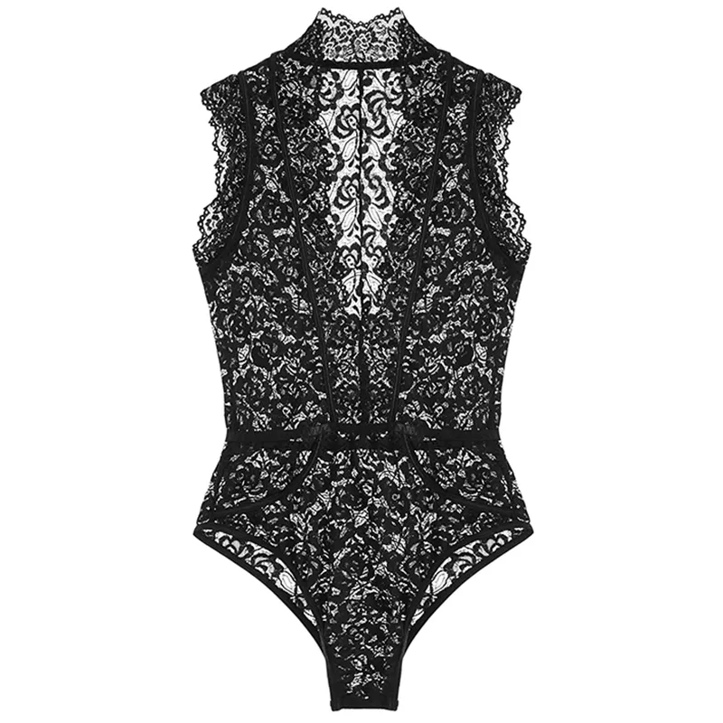 話題沸騰中 セクシー レース 透かし彫り Ｖネック 無地 ランジェリー ベビードール