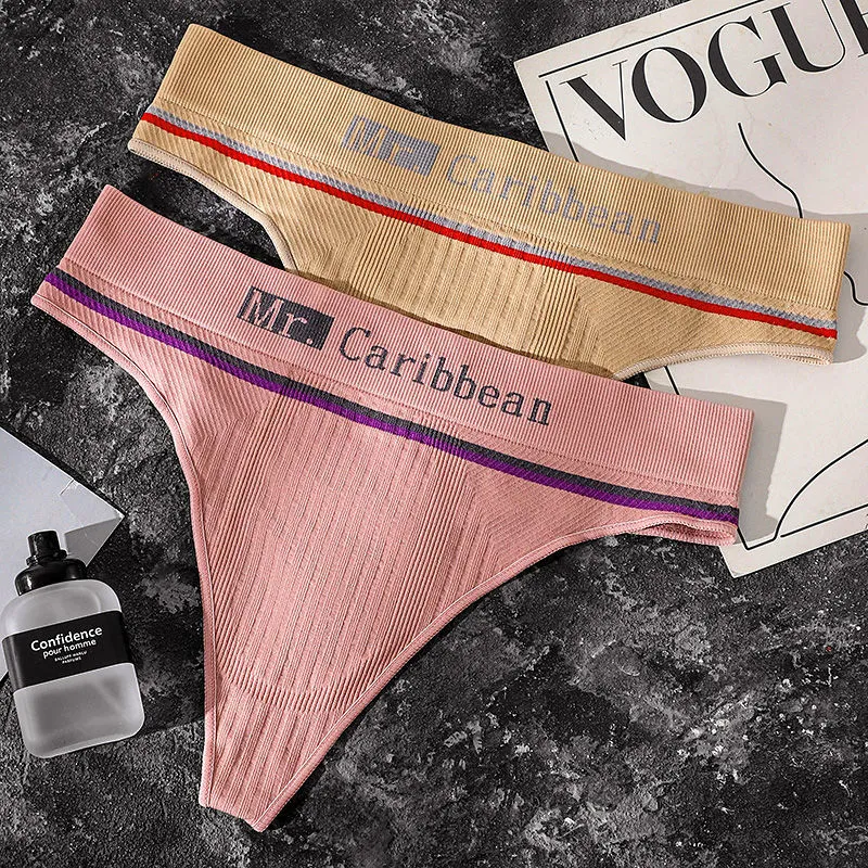 着心地良い 綿 シンプル 切り替え 配色 アルファベット セクシー Tバック メンズ