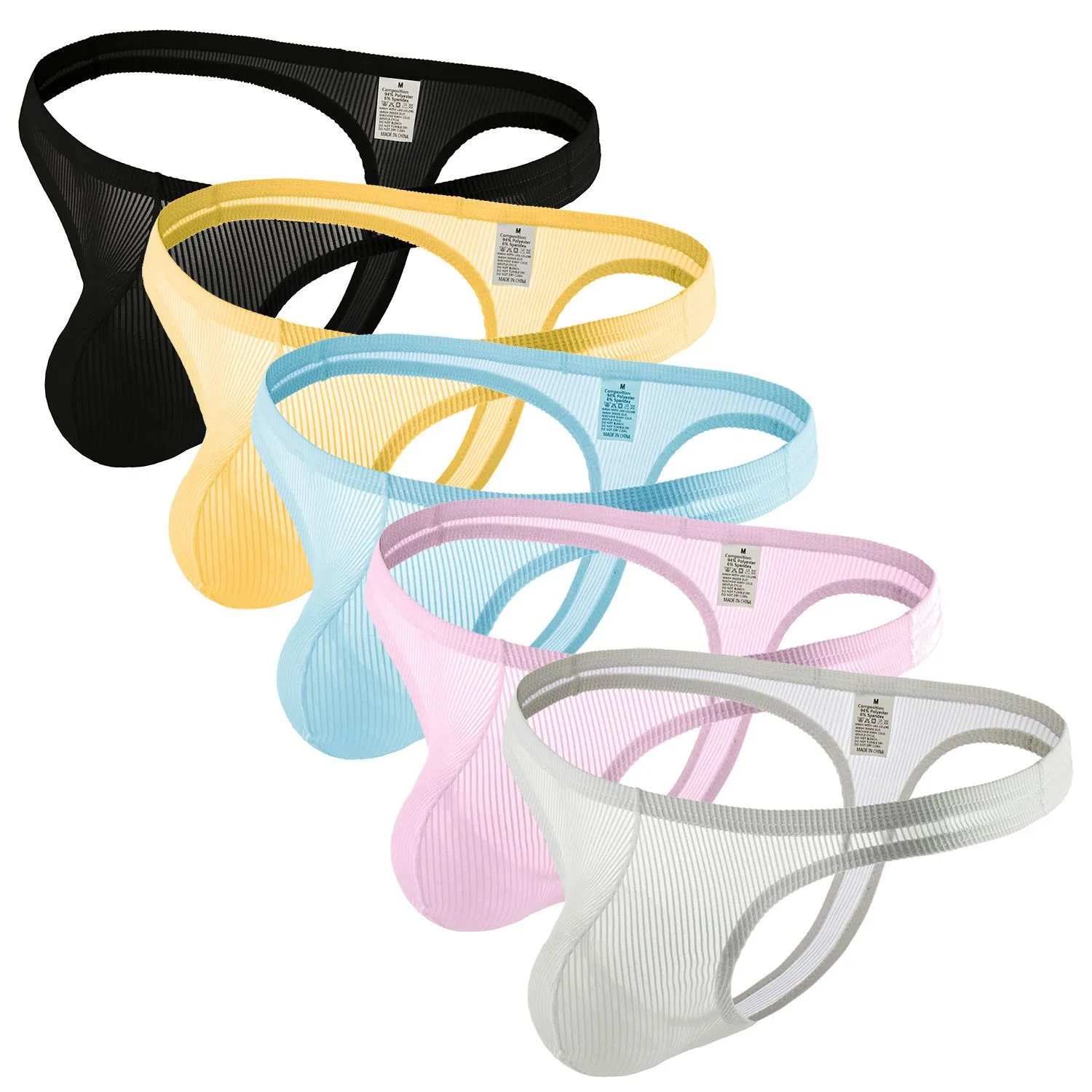 通気性に富む 2点セット 超薄い スケスケ 透視 ホット 誘惑的 単品販売可能 Tバック メンズ