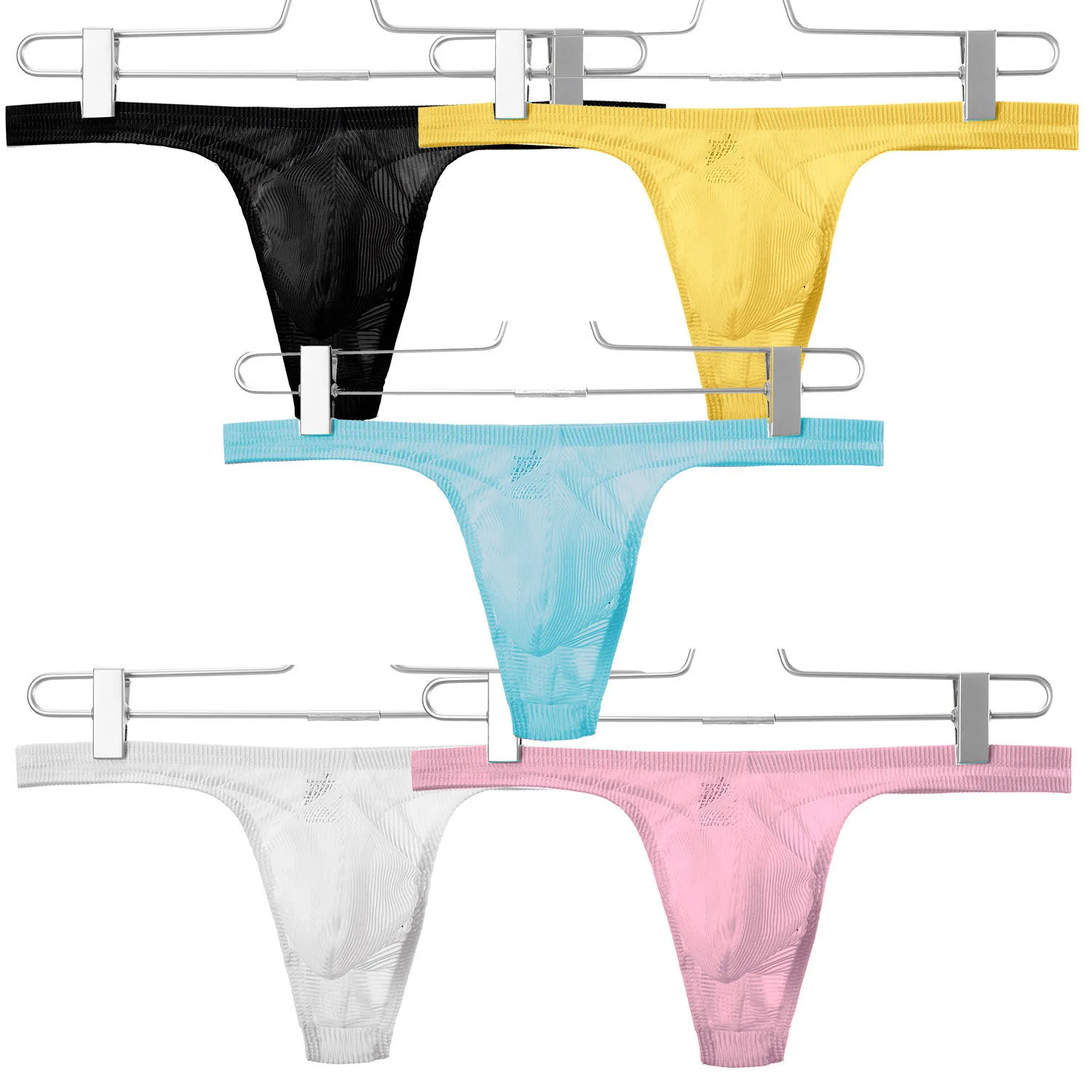 通気性に富む 2点セット 超薄い スケスケ 透視 ホット 誘惑的 単品販売可能 Tバック メンズ