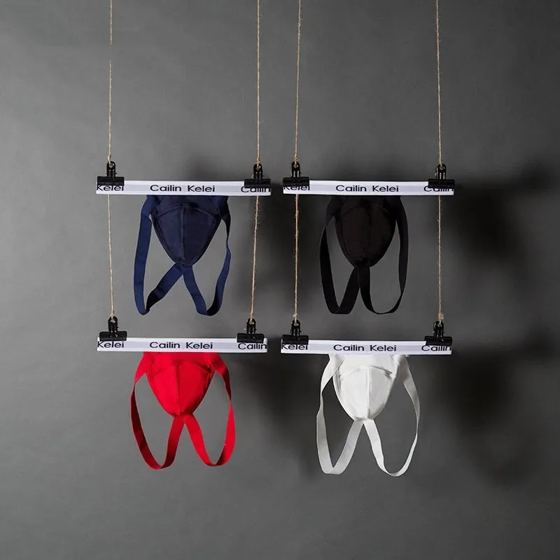 お尻丸出し 超セクシー 全4色 綿 アルファベット 配色 Tバック メンズ