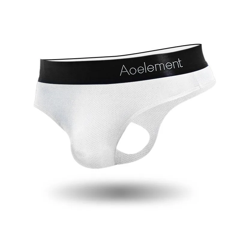 通気性に富む 肌触りいい 全4色 抗菌防臭 シンプル 弾力性 セクシー 切り替え Tバック メンズ