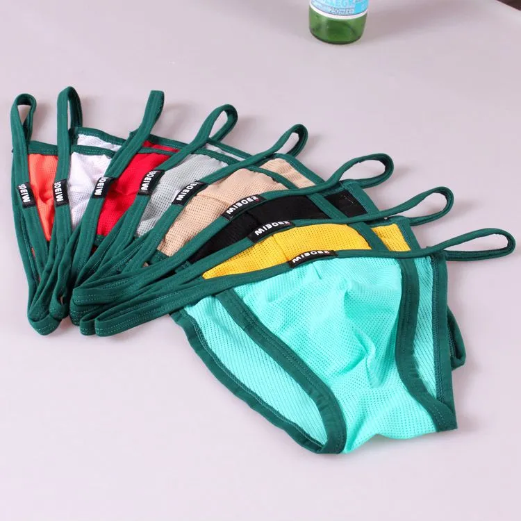 8色展開 配色 通気性良い 蒸れにくい メンズインナー 吸汗 速乾 Ｔバック