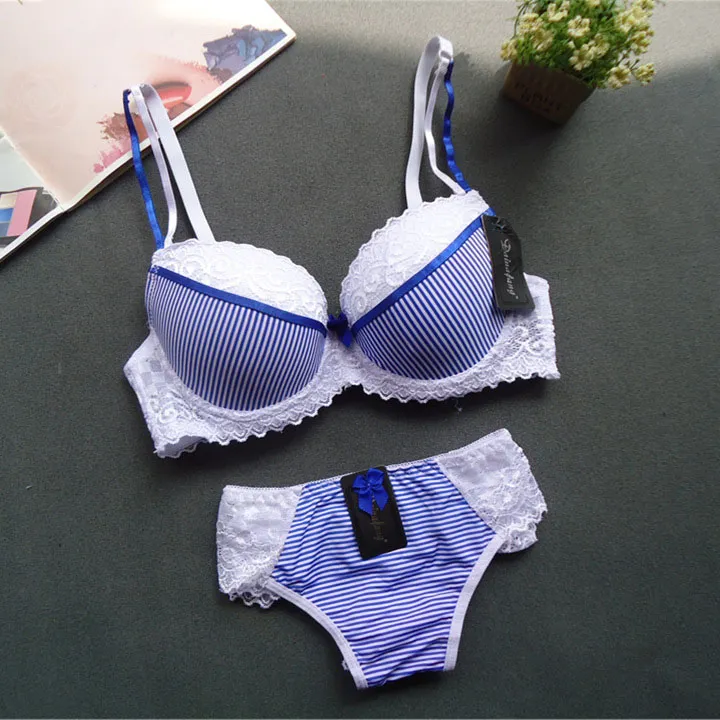 （B-Eカップ） ワイヤー入り 後ろホック レース 薄手 大きいサイズ ブラ・ショーツセット