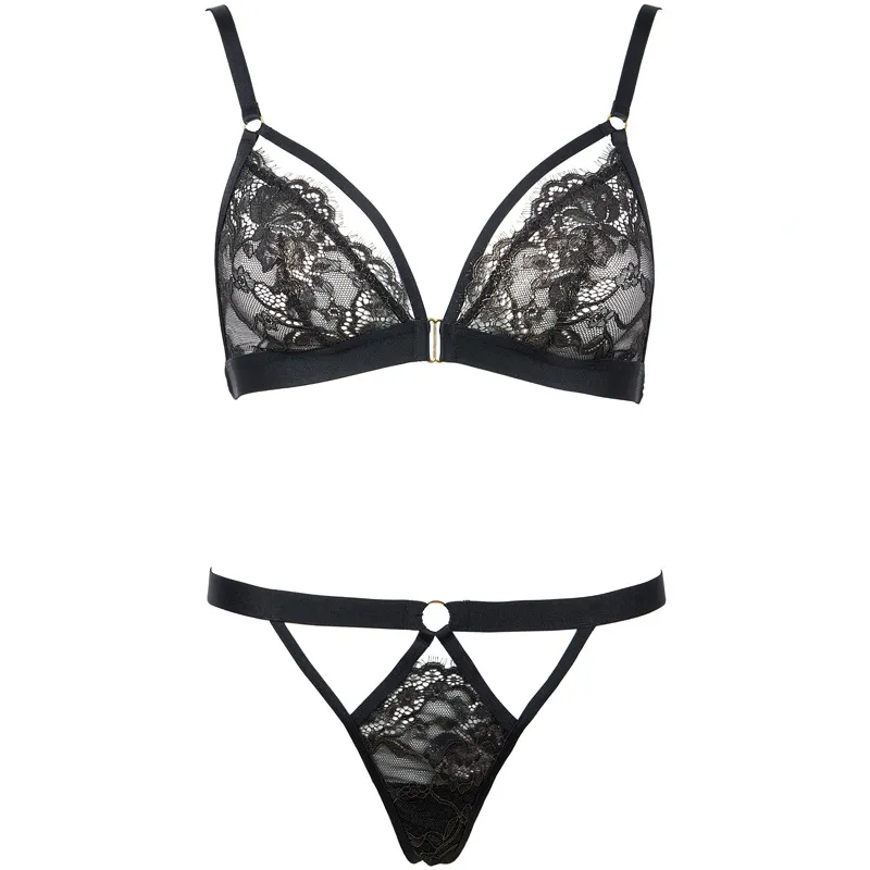 大人女子 チャーミング 単品販売 レース ノンワイヤー セクシー 透け感  Ｔバック ブラ・ショーツセット