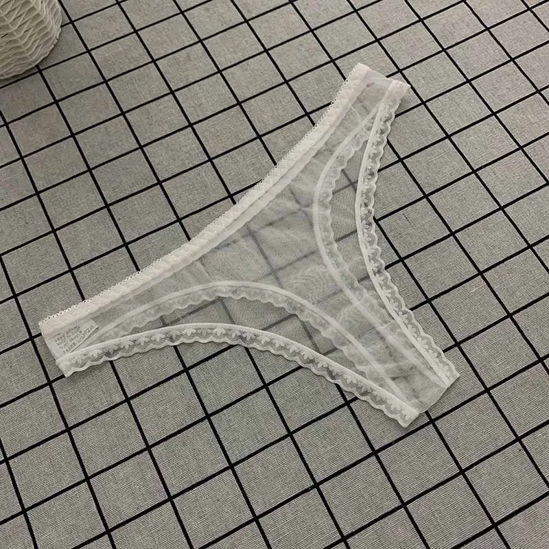 セクシー メッシュ 透け感 ローウエスト 薄い 全6色 Ｔバック・タンガ