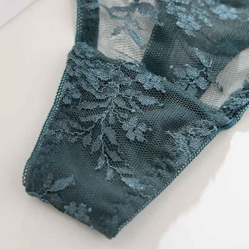 圧倒的セクシー 透け感 レース 通気性良い 刺繡 お洒落 Tバック・タンガ