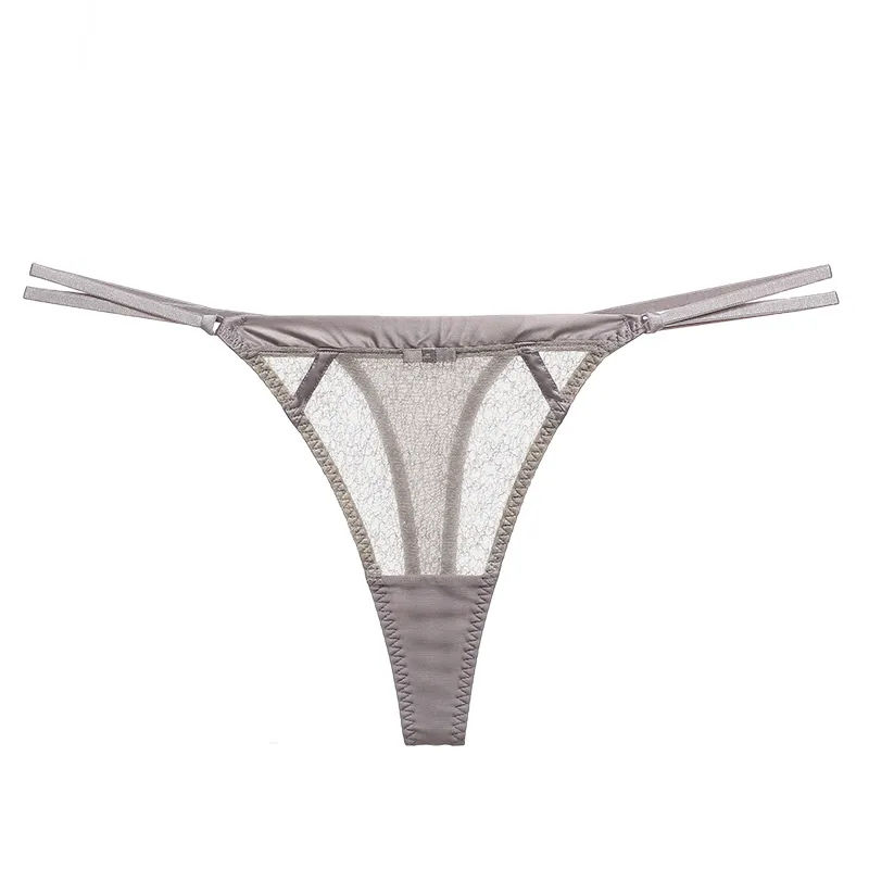 魅力的 レディース セクシー 透かし彫り レース 薄い  透け透け Tバック・タンガ