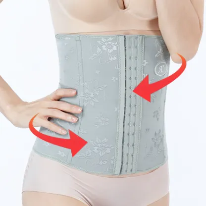 お買い得  無地 着瘦せフロントホック 高通気 ウエスト ニッパー コルセットダイエット