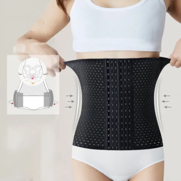 軽い手持ち感 通気性良い 滑らか 爽やか ハイウエスト 無地 くびれ コルセットダイエット