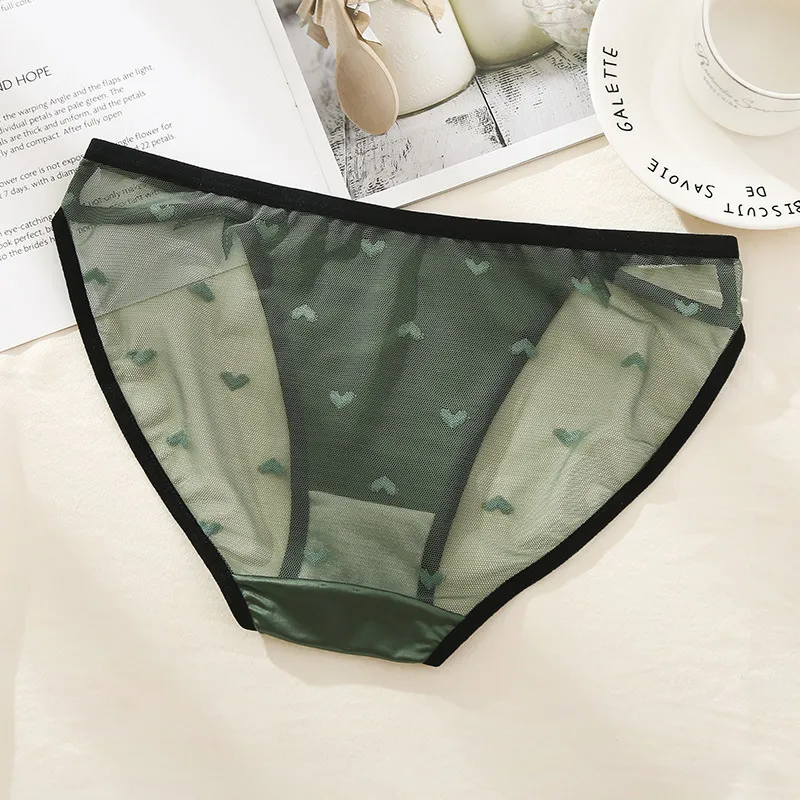 【四点セット】スケスケ 可愛い リボン 少女 ローウェスト セクシー 刺繡 レース Ｔバック・タンガ