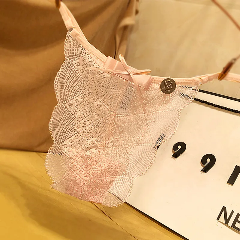 魅力の一枚 スケスケ 総レース 美尻 高通気 シームレス セクシー Tバック・タンガ