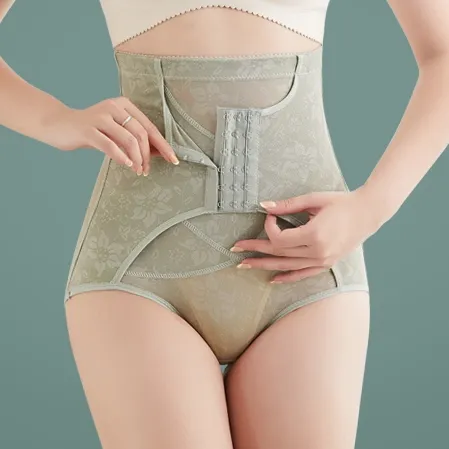 ハイウエスト 美尻 フィット感 ヒップアップ 薄手 瘦せる ホック コルセットダイエット