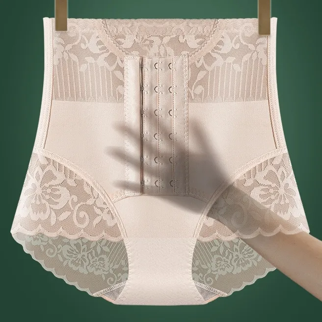 補正下着 ハイウエスト レース 切り替え 加圧 コルセットダイエット