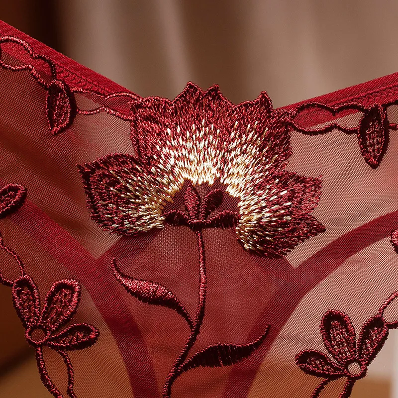 繊細な刺繡 セクシー 誘惑 マンネリ解消 美尻 透け感 高通気性 Ｔバック・タンガ