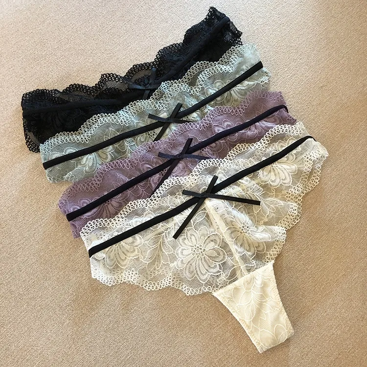 おしゃれ セクシー 花柄レース 魅力の一枚 スケスケ 美尻 パンティ Tバック・タンガ
