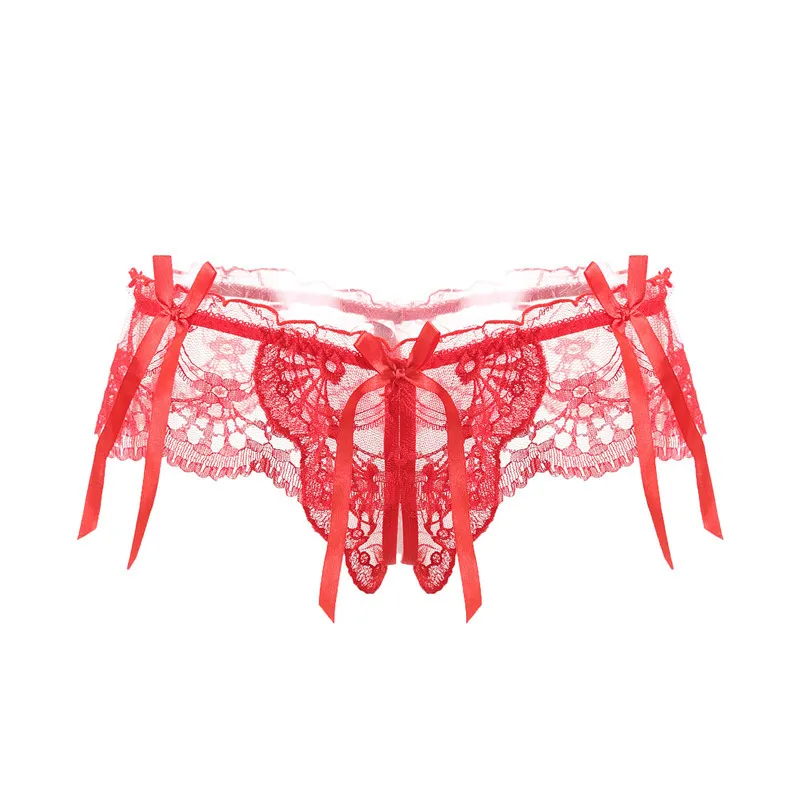 存在感抜群 セクシー 誘惑 マンネリ解消 穴開き リボン レース あざとい Ｔバック・タンガ