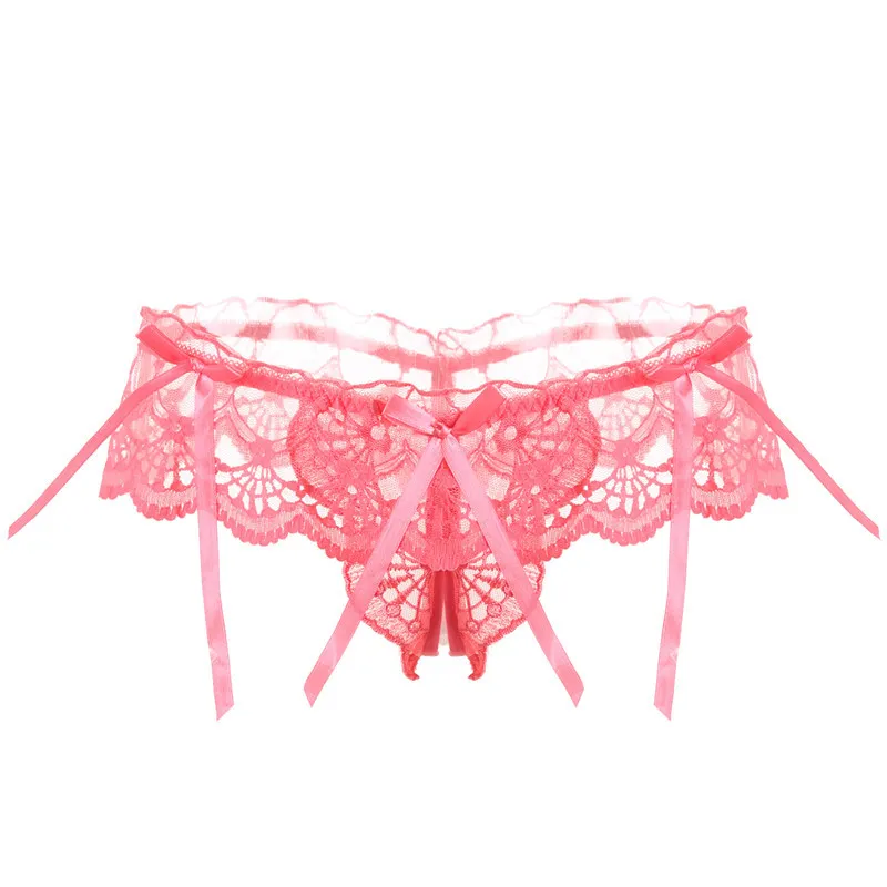 存在感抜群 セクシー 誘惑 マンネリ解消 穴開き リボン レース あざとい Ｔバック・タンガ