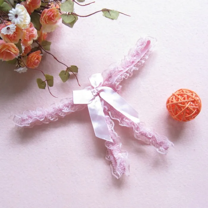 瞬間脱着 誘惑 セクシー レース リボン付き 穴開き 締め付け感ゼロ 高通気 美尻 Ｔバック・タンガ