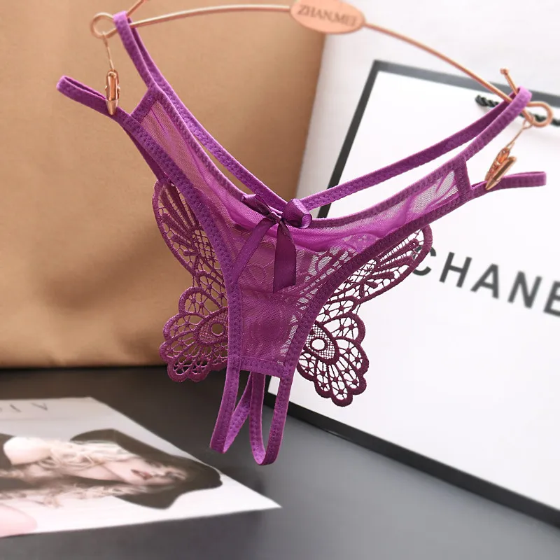 スケスケ セクシー 蝶 夜の営み 高通気 メッシュ 美尻 穴開き Tバック・タンガ