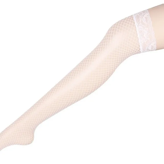 セクシー 大人女子 透かし彫り レース 無地 魅力的 ストッキング