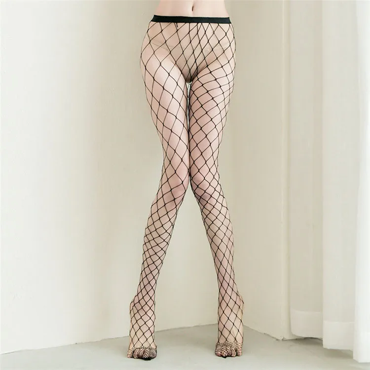 【3つ透かし彫り】セクシー 網 タイツ お洒落 しっかり 無地  誘惑 大人気 パンティストッキング