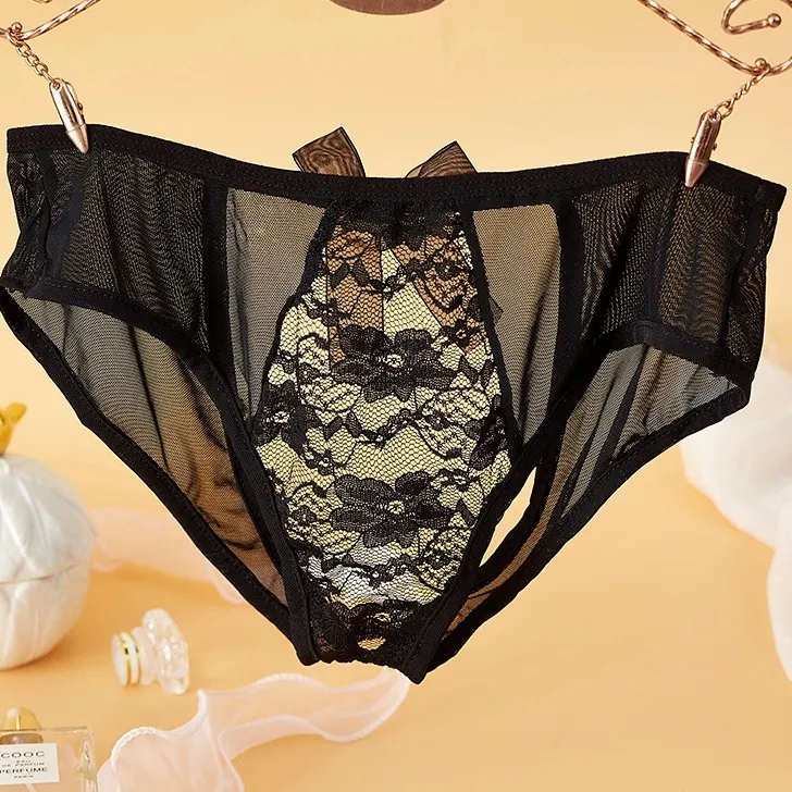 大人女子系 総レース リボン ランジェリー セクシー お尻全開 興奮を煽り Tバック・タンガ