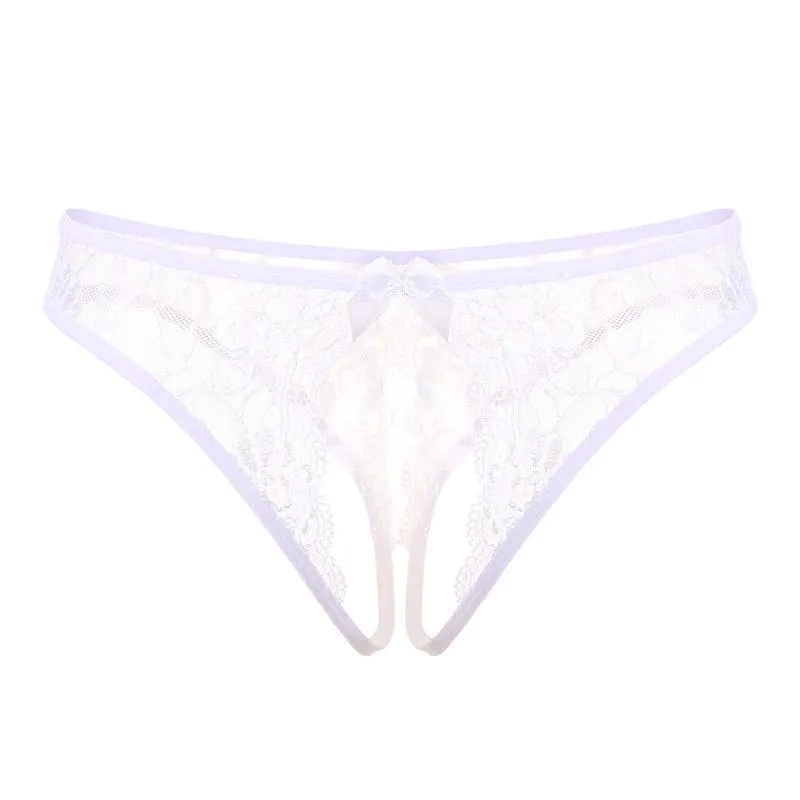 絶対欲しい ホット レース 切り替え リボン 透かし彫り エロい 透視 穴開き Tバック・タンガ