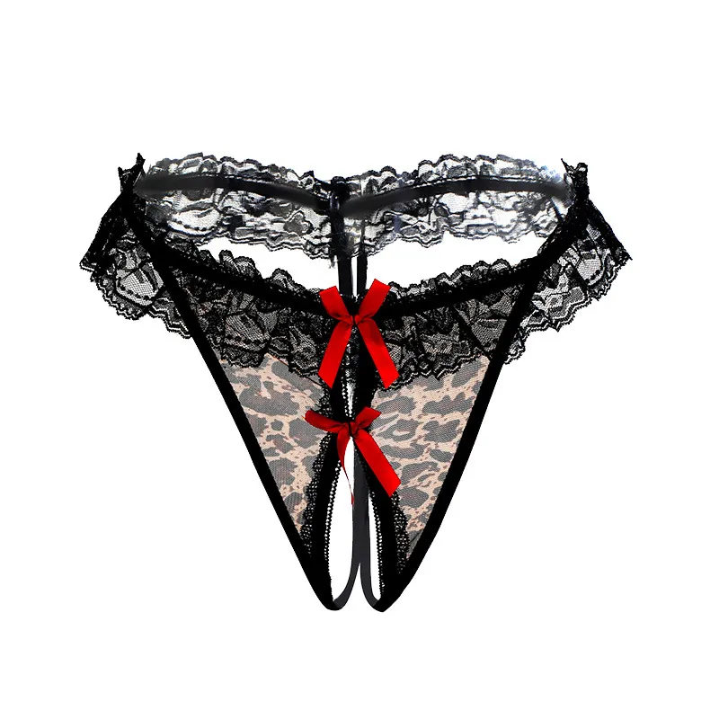 マンネリ解消 美尻 穴開き 過激 ヒョウ柄 セクシー 誘惑 レース 切り替え Ｔバック・タンガ