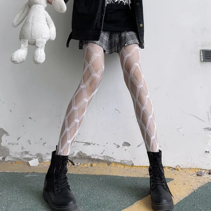 オシャレ セクシー 透かし彫り 無地 インスタ映え パンティーストッキング