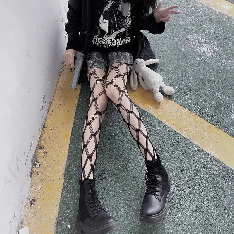 オシャレ セクシー 透かし彫り 無地 インスタ映え パンティーストッキング