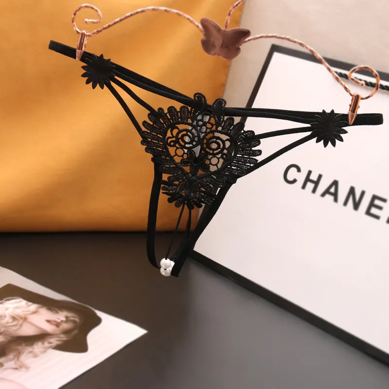 話題注目中 豪華な花柄 レース 超セクシー パールのデザイン 過激 Ｔバック・タンガ