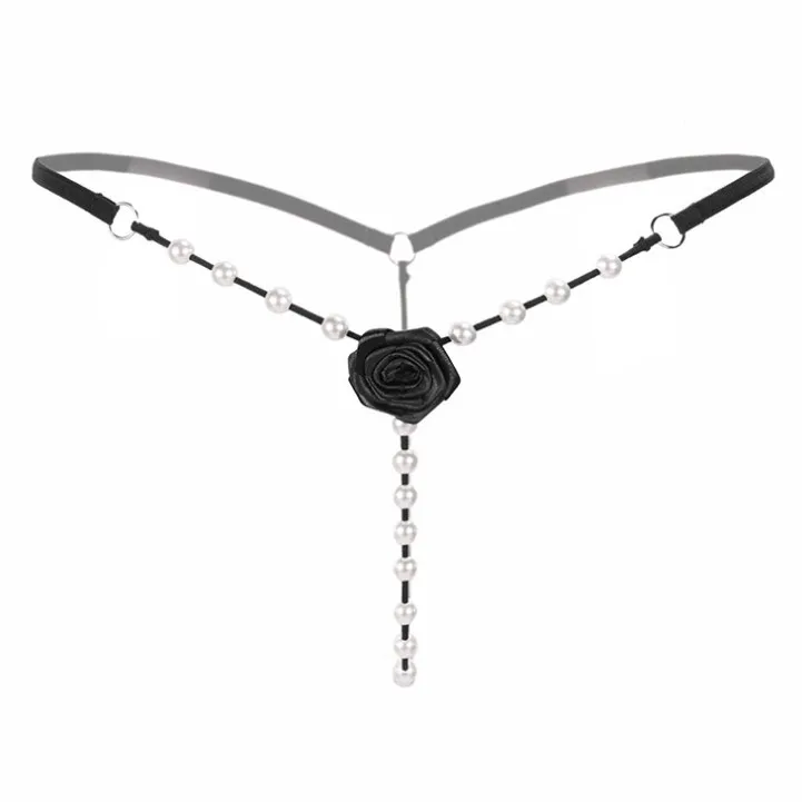 男ウケ 極細 圧倒的セクシー パール付き セクシー バラ 激エロい Tバック・タンガ