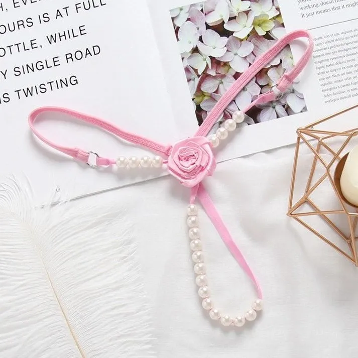 男ウケ 極細 圧倒的セクシー パール付き セクシー バラ 激エロい Tバック・タンガ