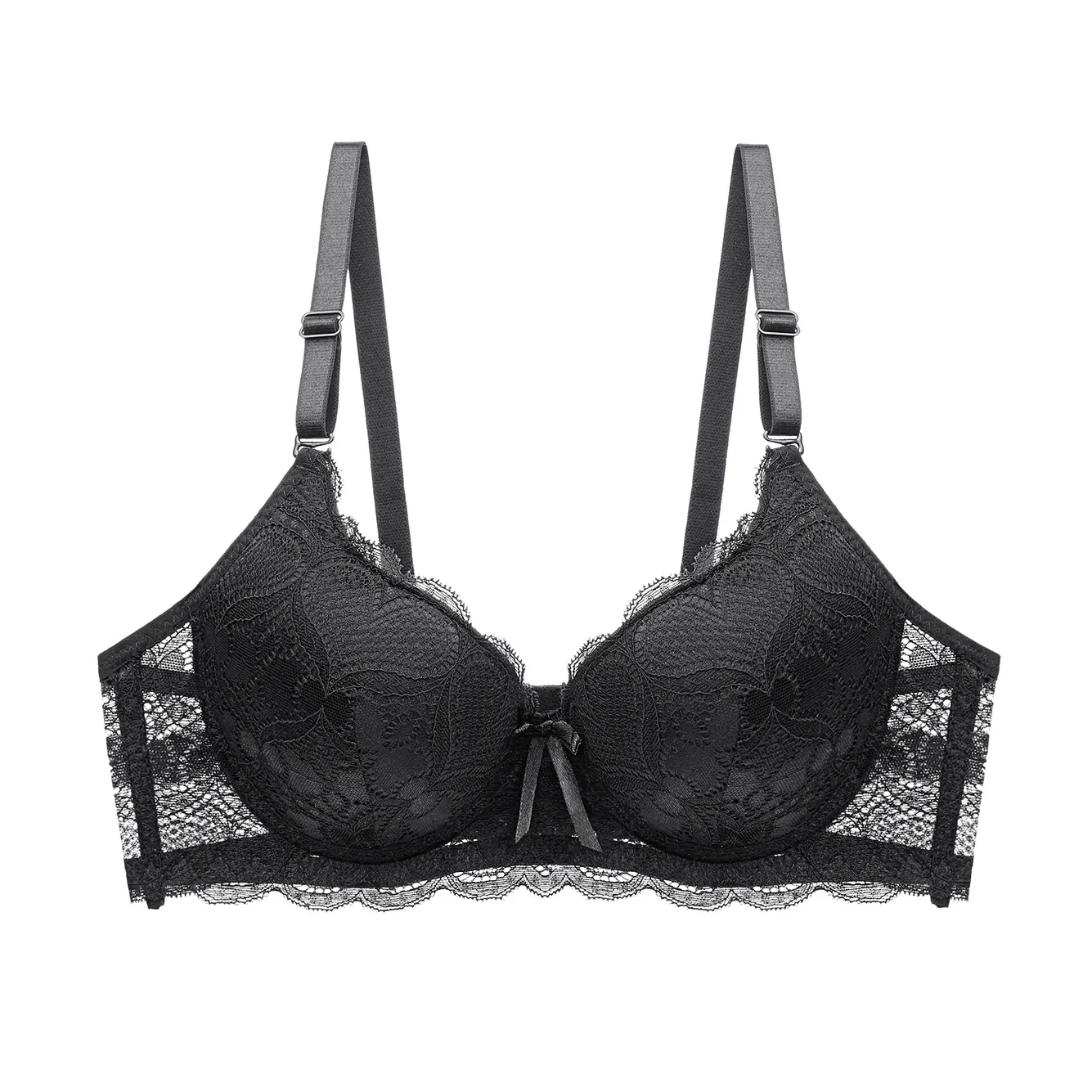 ボリュームUP セクシー 盛れる B-Cカップ レース ワイヤー入り 補正 育乳 ブラ・ショーツセット